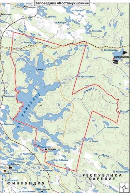 Map and boundaries of the reserve